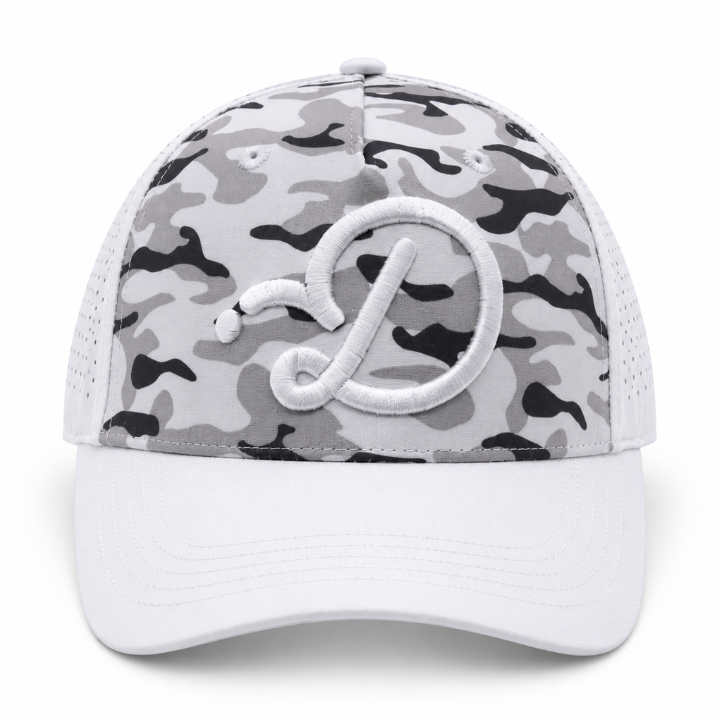 Duffed Arctic Camo D Cap — front product view