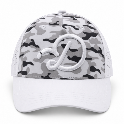 Duffed Arctic Camo D Cap — front product view