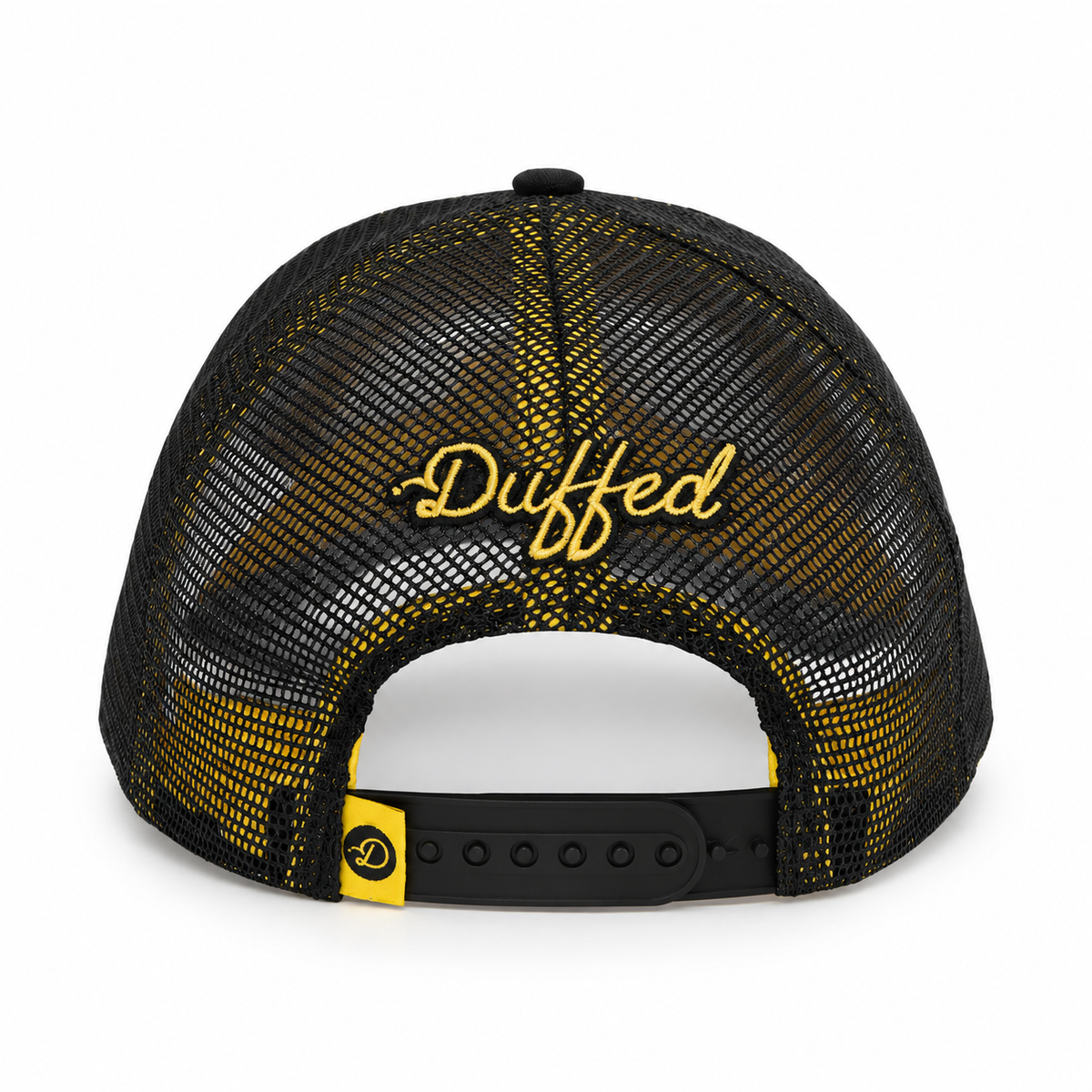 Duffed Black & Gold D Trucker — secondary product view
