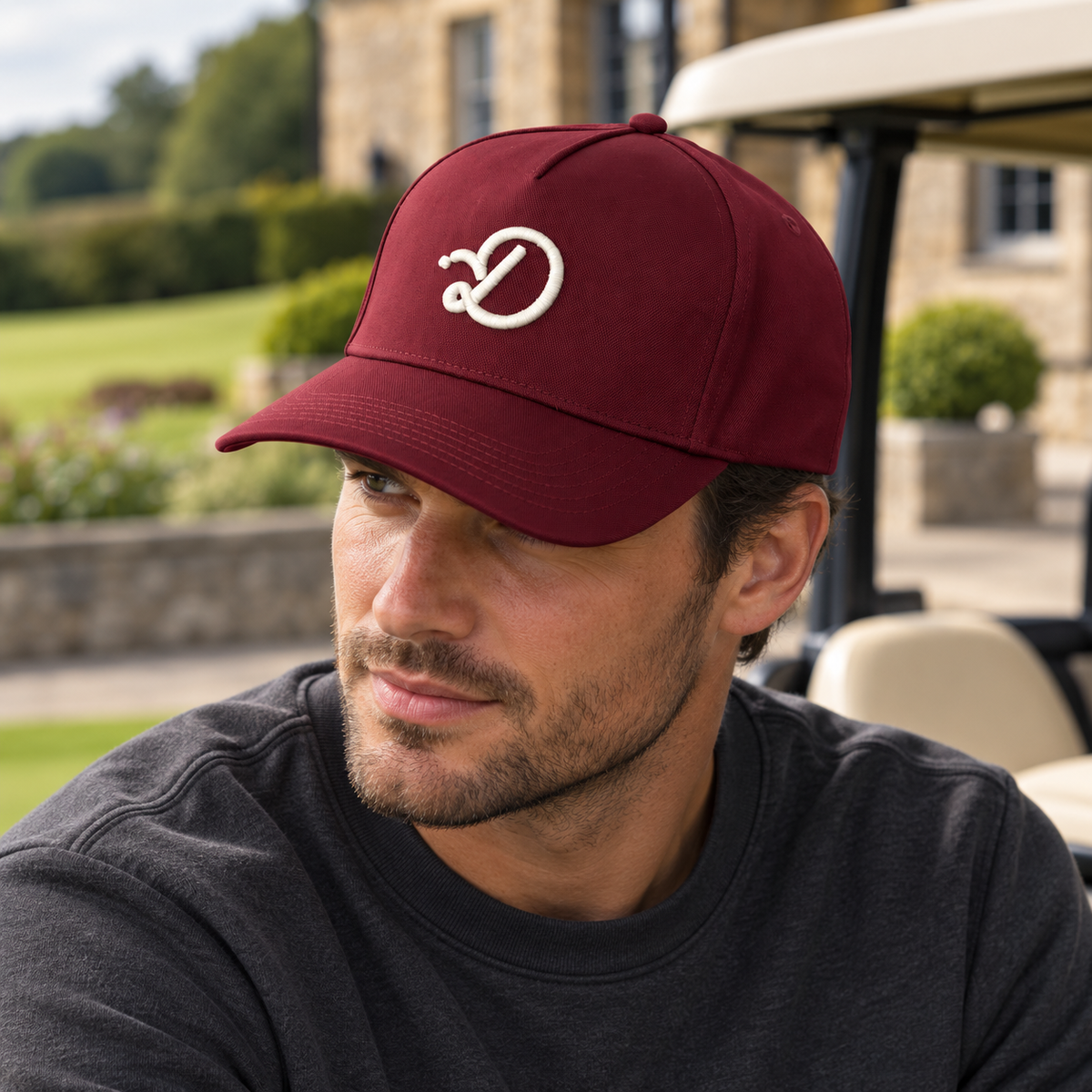 Duffed Claret D Cap — Claret lifestyle