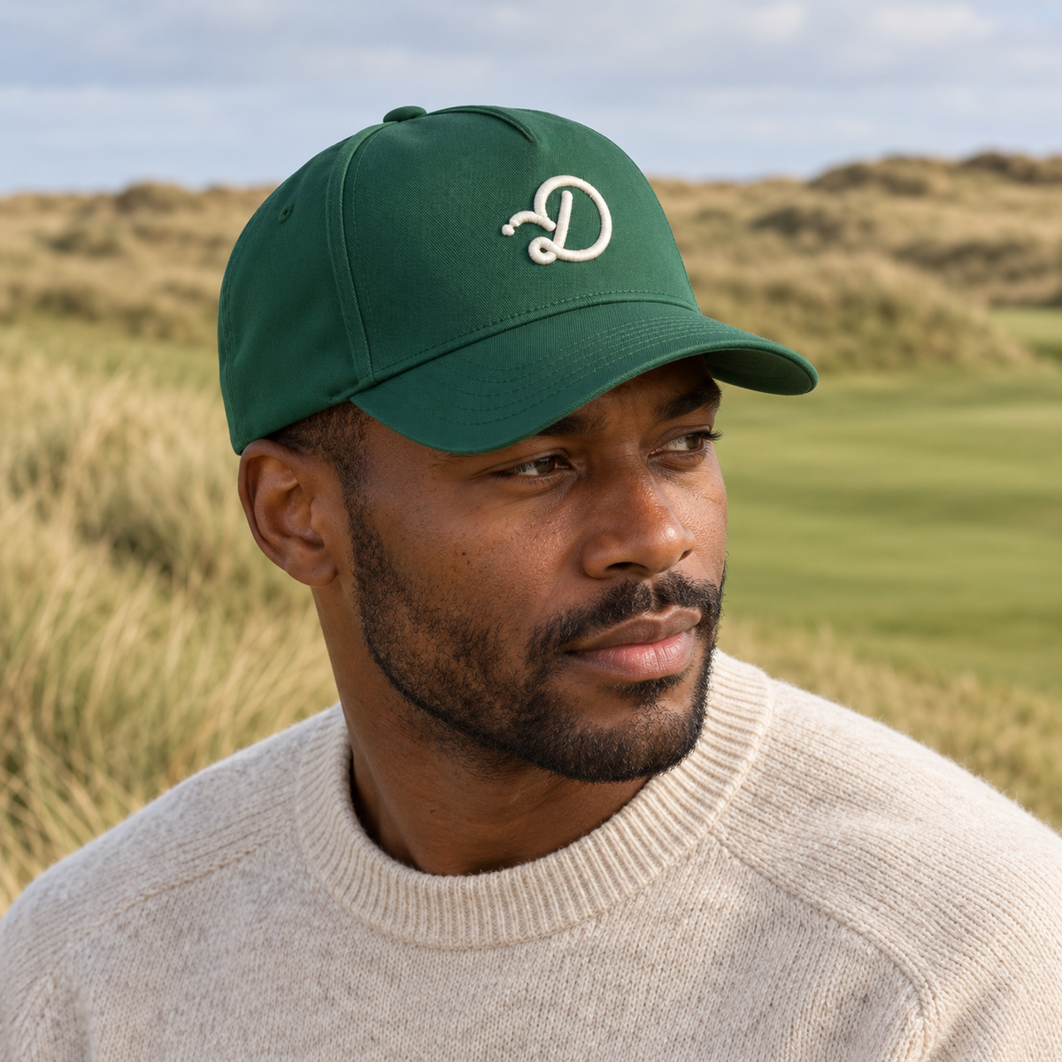 Duffed Fairway D Cap — Forest Green lifestyle