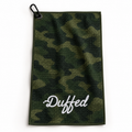 Duffed Golf Towel — Green Camo