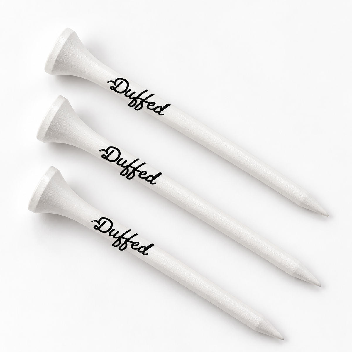 Duffed Golf Tees — 2¾ inch — Pack of 100