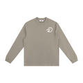 Duffed Mock Neck Sweatshirt — Dark Apricot — front product view