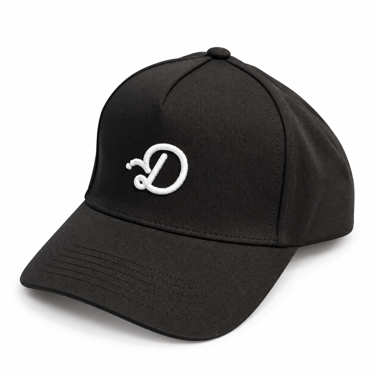 Duffed Onyx D Cap — studio product photograph