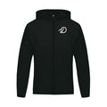 Duffed Onyx Hooded Sports Jacket — front product view