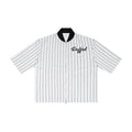 Duffed Pinstripe Script Jersey — front product view