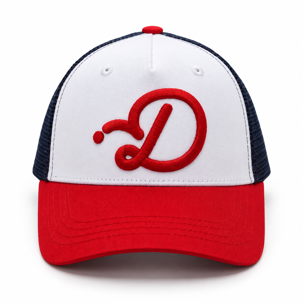Duffed Union D Trucker — front product view
